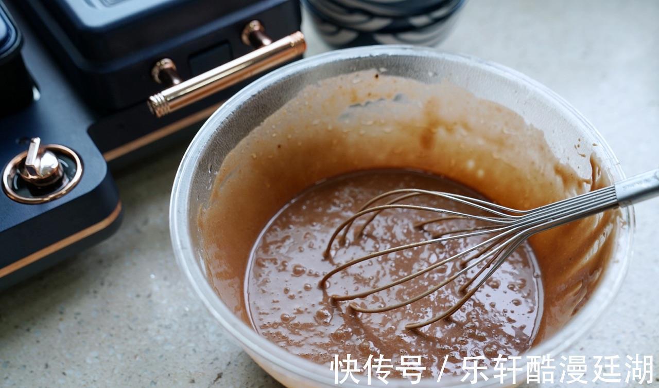 零食|好吃易学的可可华夫饼,可早餐可零食,不可错过的简单小点心