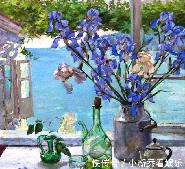 女画家@俄罗斯女画家油画作品，色彩绚丽