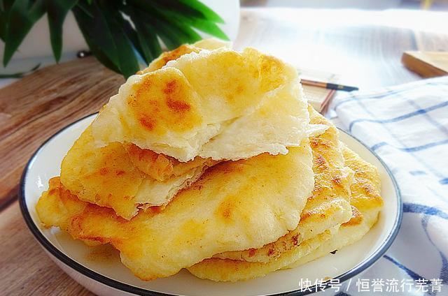 面粉|随手做个饼,暄软多层鼓大泡,好吃到爆棚,做对这一步,你也行