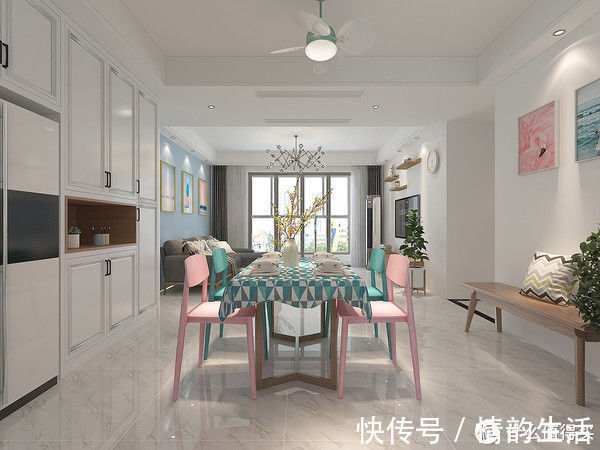 墙面|这对夫妻124㎡新房“穷装”，屋内不吊顶不做造型，也能装出高级感