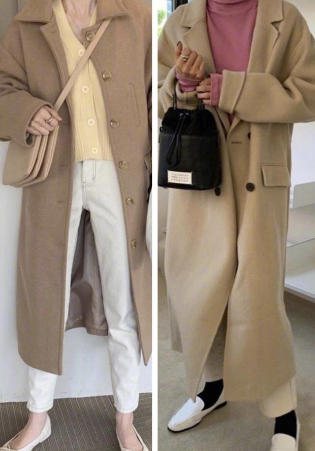 秋冬 驼色大衣里面穿什么10套内搭示范,实穿耐看