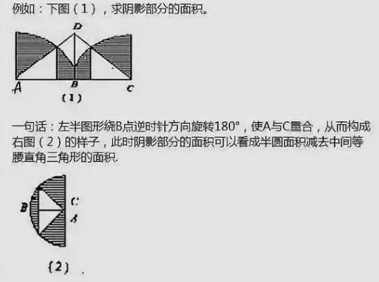 孩子|小学数学9种“求图形阴影面积”的方法，给孩子收藏