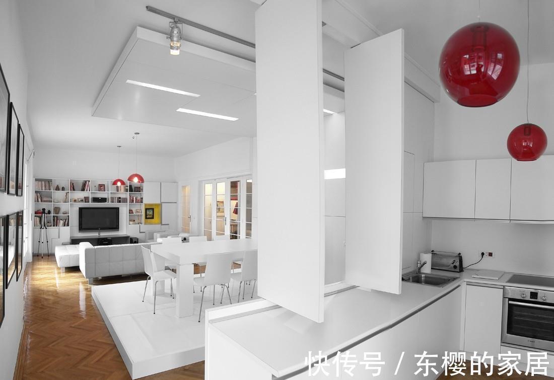 橱柜|小户型打破常规，橱柜装可开合背板，开放厨房、封闭厨房一秒切换