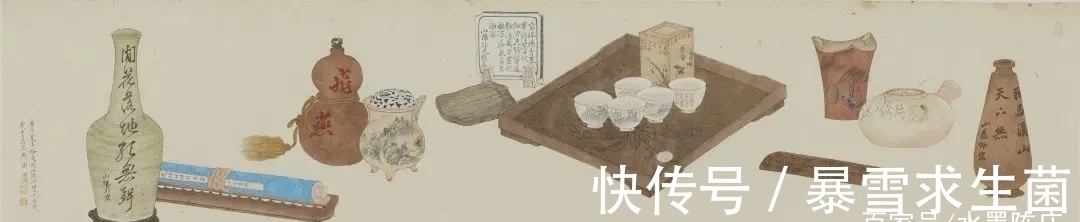 文人雅士&国画家|谢兴涛是个典型的文人雅士,终日品茗饮茶,画里也是茶!
