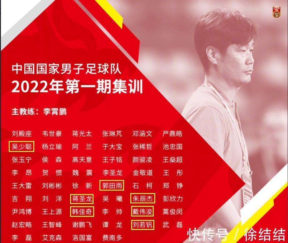 韩佳奇|足协官宣:7名U22球员入选国足,中甲超级射手,归化新星榜上有名