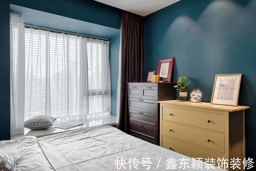配色|85㎡美式轻奢，独特的风格，大胆的配色，彰显华丽优雅的高级感！