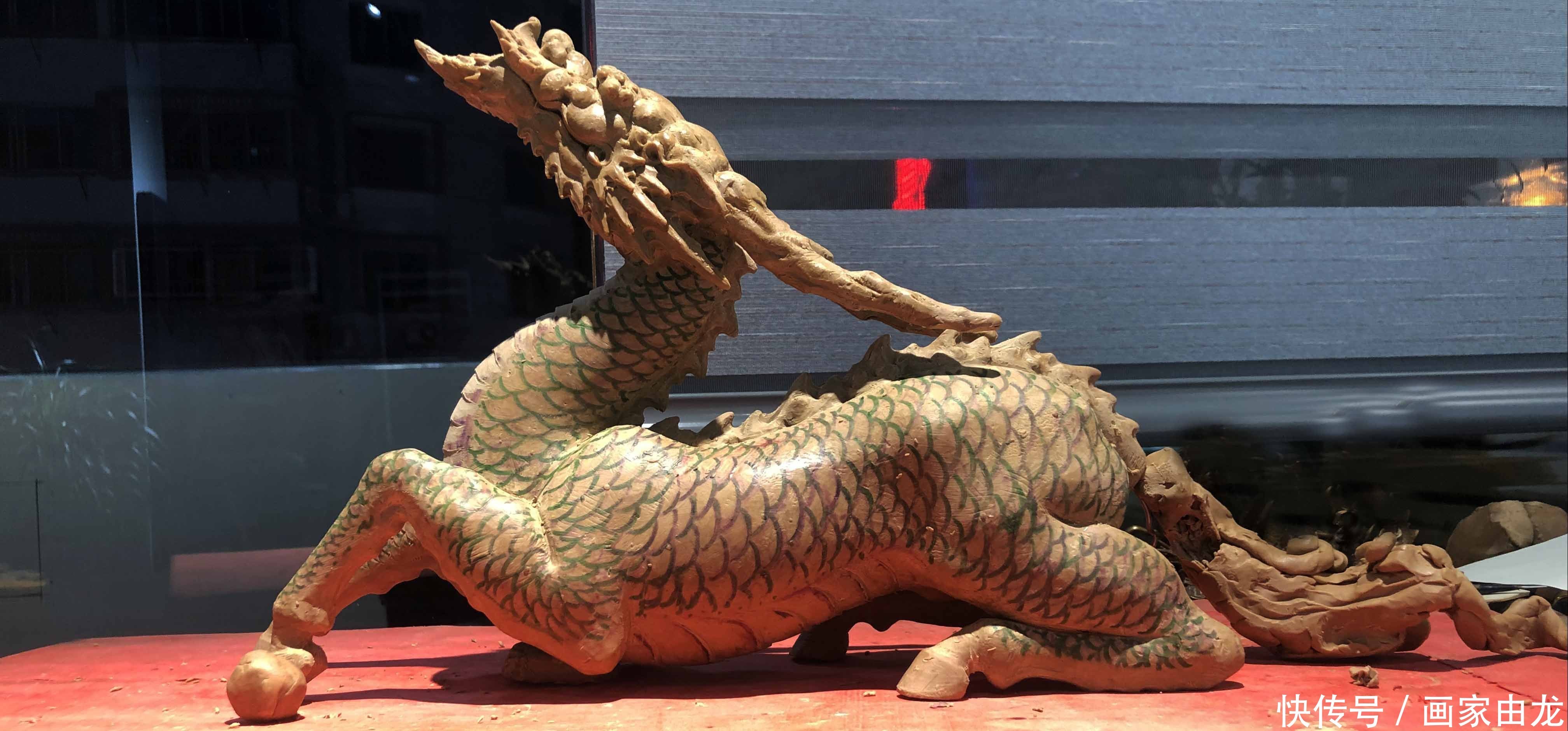 神兽设计|由龙作品|麒麟铜雕之泥稿制作| 设计