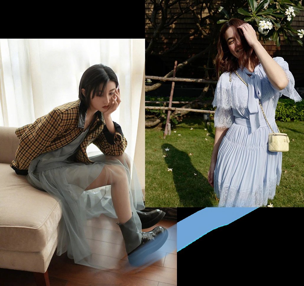 针织衫|今年夏天“雾霾蓝”火了！显白高级不挑人穿，照着穿就对了