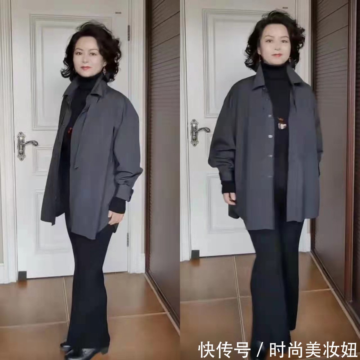 腰带|真正有气质的中年女人,打底衫也能穿出高级感,看她就知道