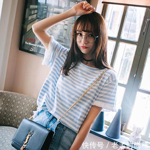 赘肉|百搭条纹T恤，减龄显瘦掩藏赘肉，最经典的时尚