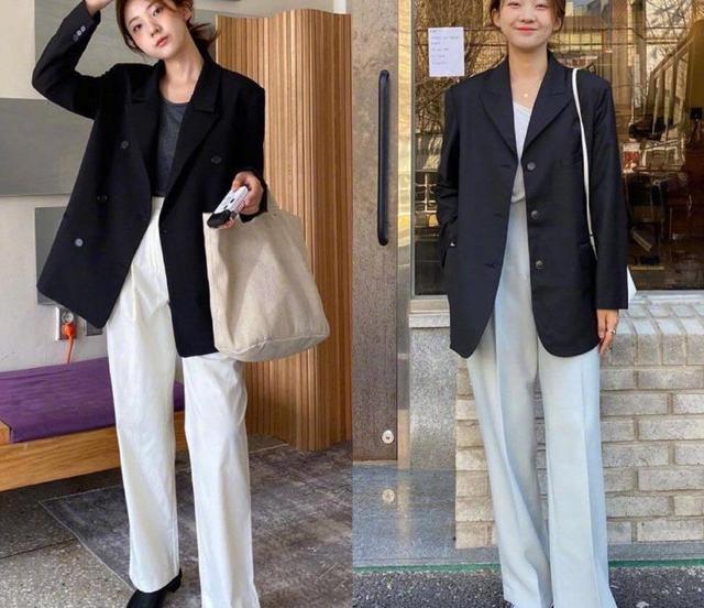 早秋|早秋韩式穿搭太美了, 休闲中有点小慵懒, 穿起来养眼舒适