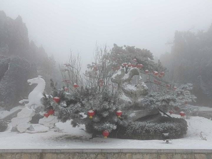 第一场雪|2022第一场雪，齐鲁雪乡腊八节诠释济南的冬天