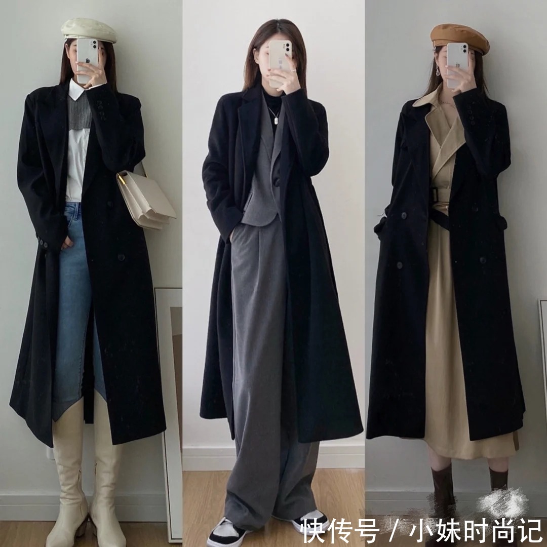 黑色大衣到底怎么搭配才能高人一等,又暖又时髦?