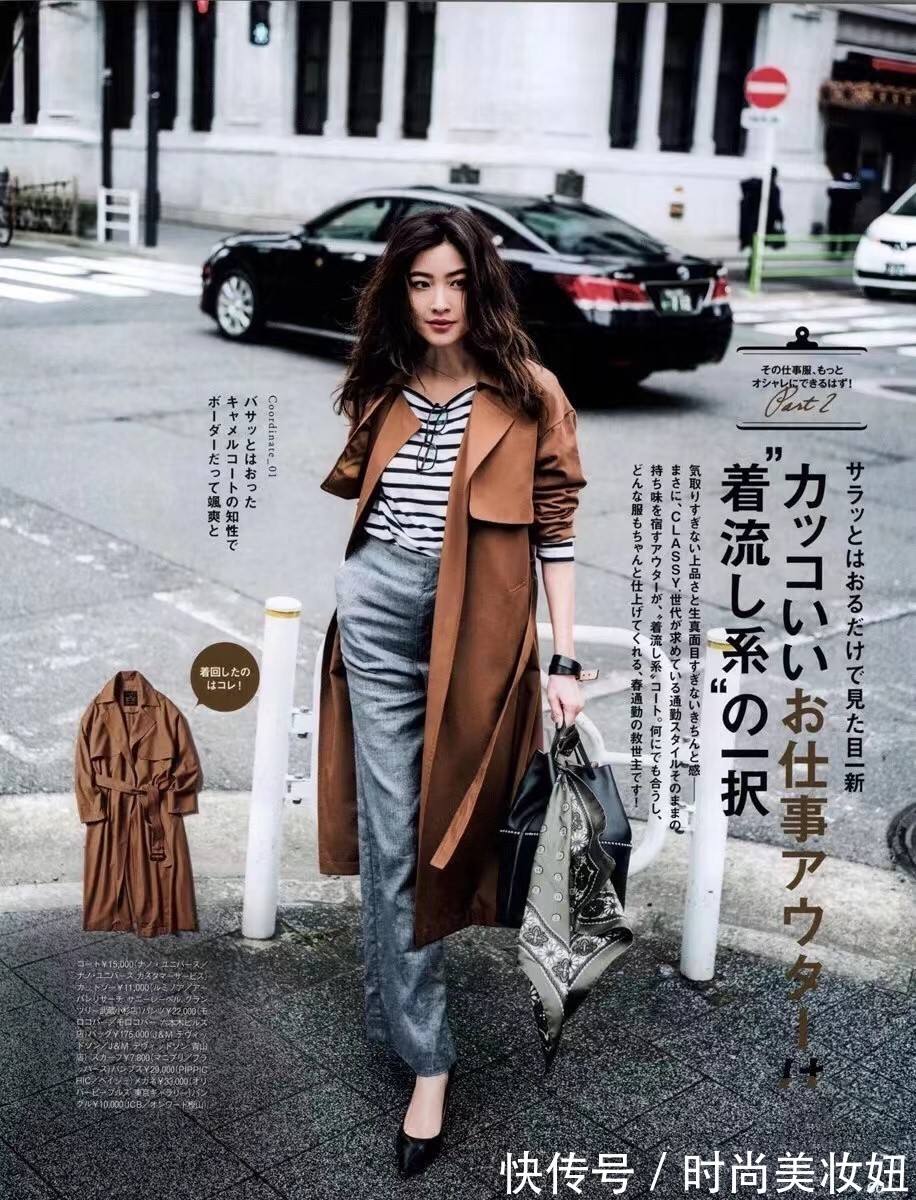 穿着 开春穿搭不必太复杂,学日杂博主穿风衣,简洁高级又大气
