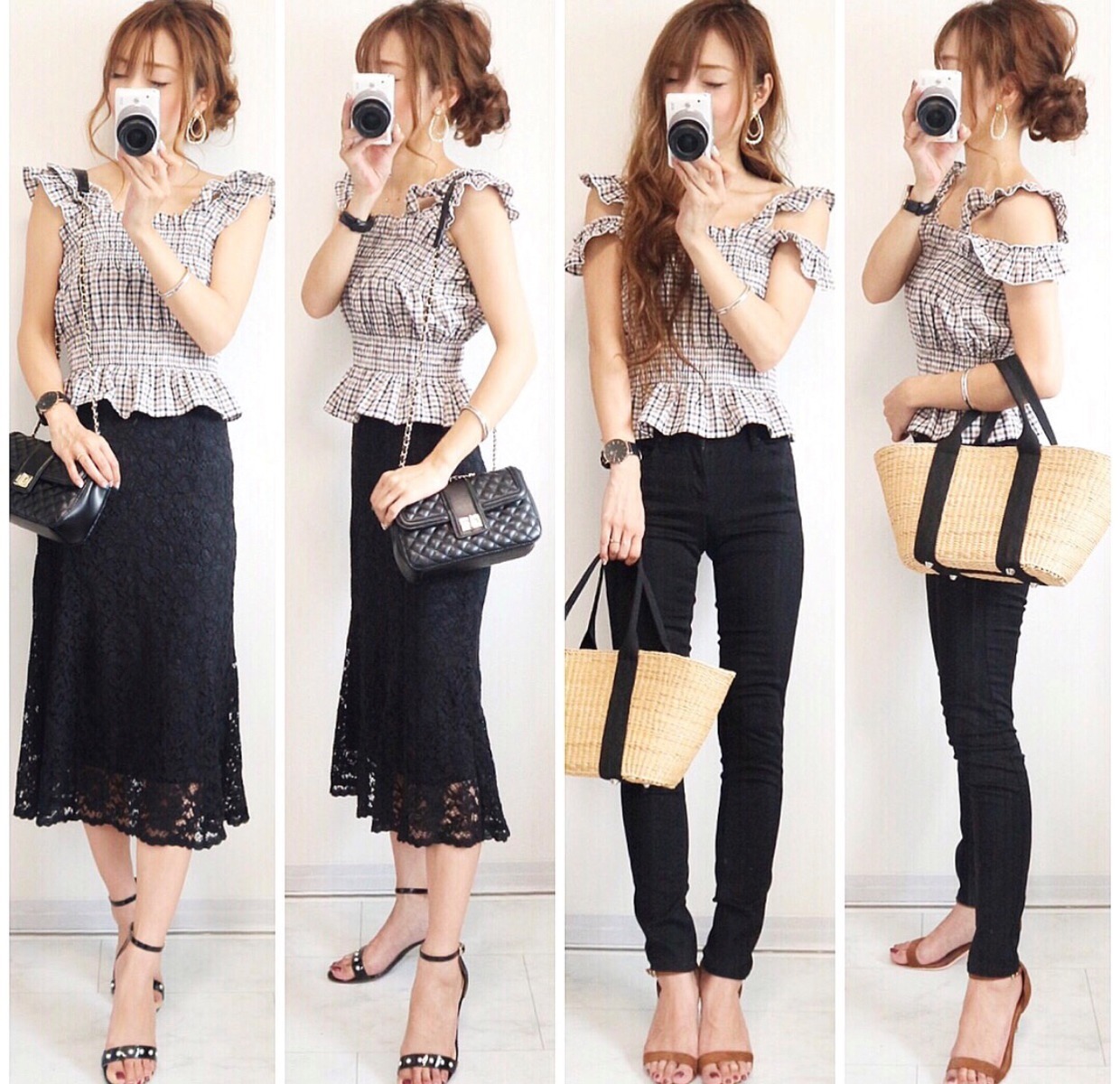 一字带|这个夏季的洋气搭配，我只看日本博主的穿搭，每一套都能照着穿