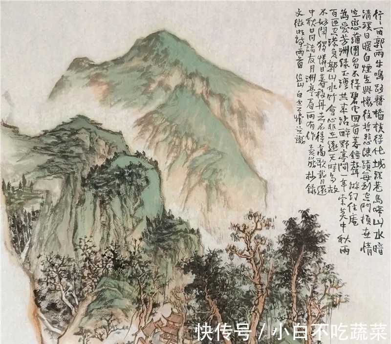 水墨#书画一体,意蕴无尽|白云飞水墨山水画