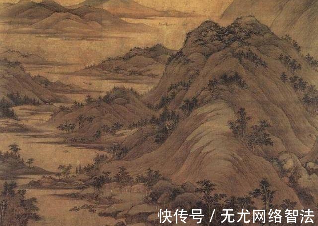 潇湘图@他被称为南派山水画鼻祖,一幅《溪岸图》虽价值连城,却不在中国