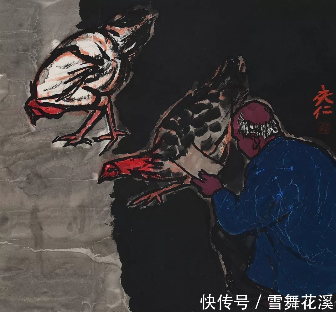 人物画$放下别人就是自己|邢庆仁人物画