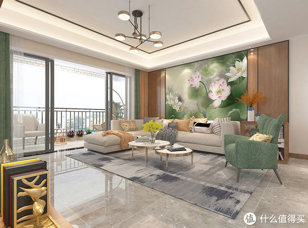 居家|她家以“荷花”为主题,打造一个有品位又温馨的居家氛围,有特色