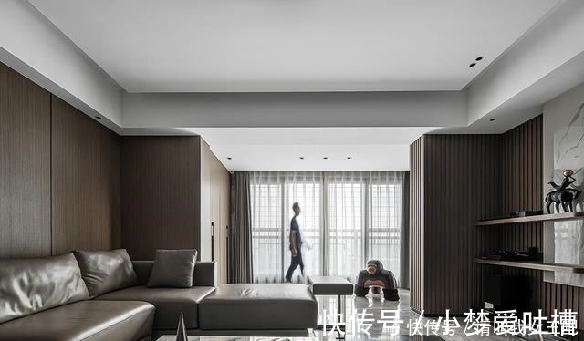 茶几处|180㎡大平层，现代简约+无主灯设计，客餐厅精致有格调！