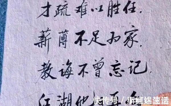 辞职书&书法高手用“启功体”写辞职书,清刚劲秀,笔法精妙,字字精彩