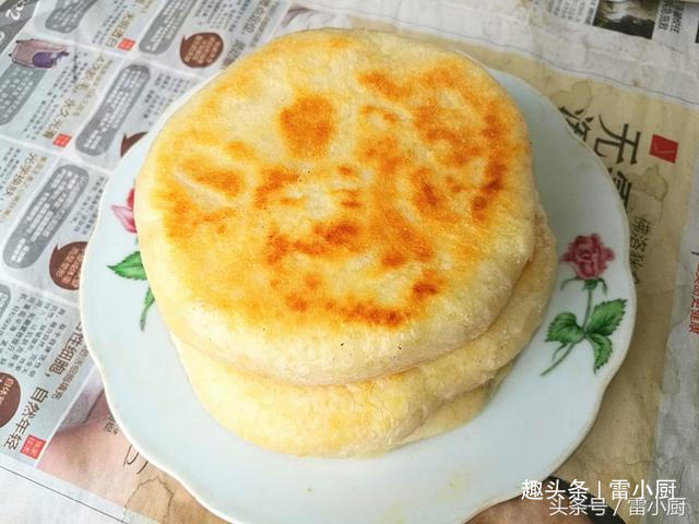 砂糖|大姑烙的发面饼,松软有层次,放两天也不发硬,仅多做了一步!