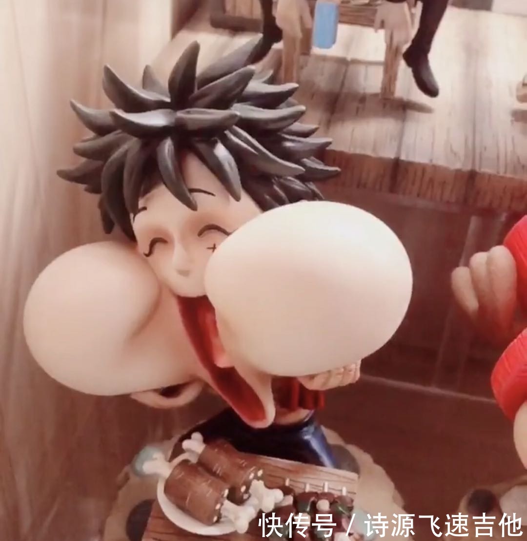 烏索普|海賊王路飛惡搞萌版手辦,被娜美揍那個表情都做出來了