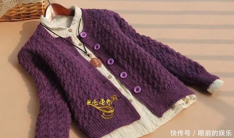  适合|适合各个年龄段穿的一款开衫外套的织法