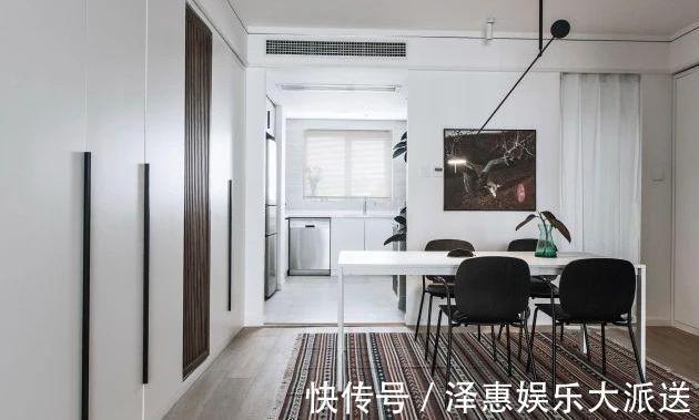 装饰|55㎡现代简约风装出大户型的“态度”,坐拥美爆厨房、独立浴缸