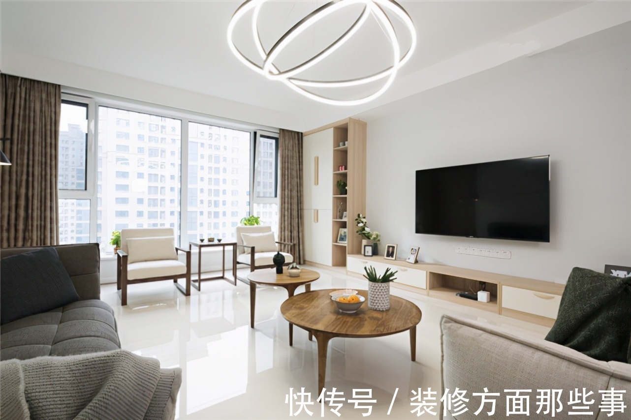 起居室|111平现代风四居室,空间大而不空,厚而不重,有格调又不压抑