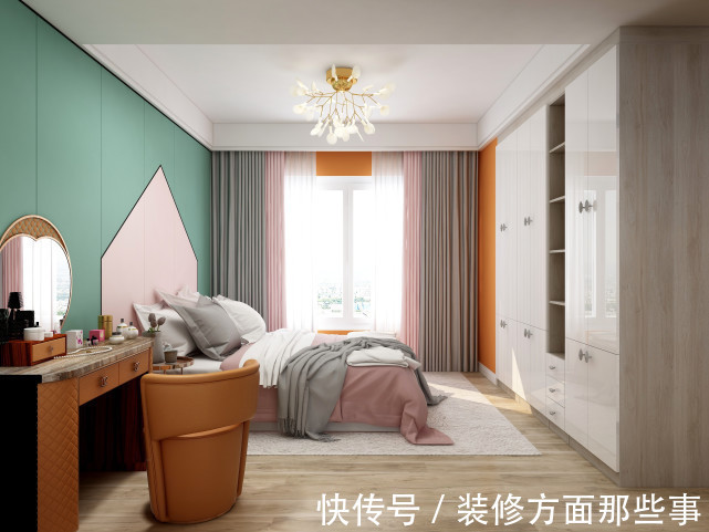 装饰|84平现代风三居室客厅粉色为主，有着少女心的装饰很清新