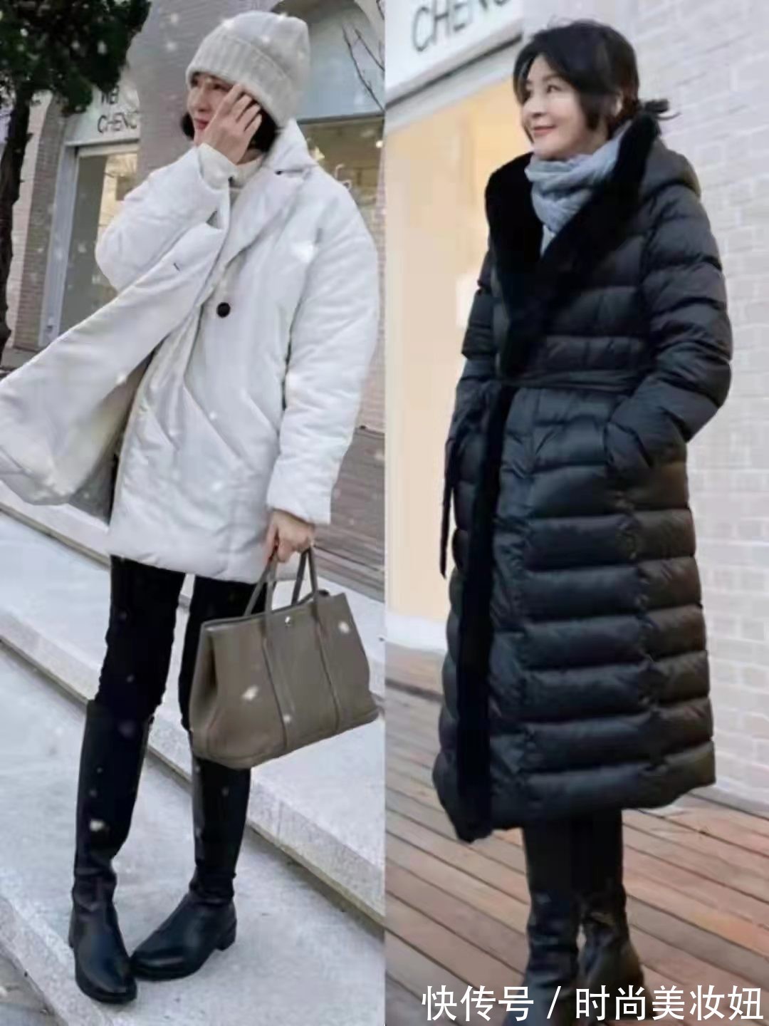 时尚博主|这才是中年“羽绒服”该有的穿搭,保暖藏肉显气质,50岁该学学