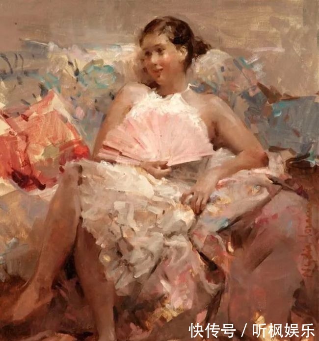 瓦伦西亚$西班牙艺术家尼迪亚笔下的女人,美得像花一样尽情地绽放