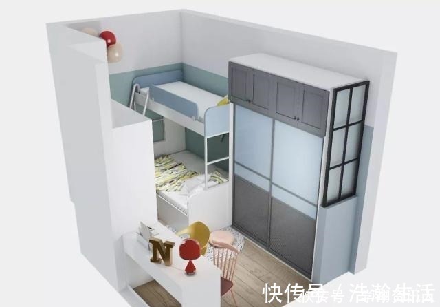 玄关柜|68㎡小户型将一房变两房,给二胎孩子打造出一个独立空间!