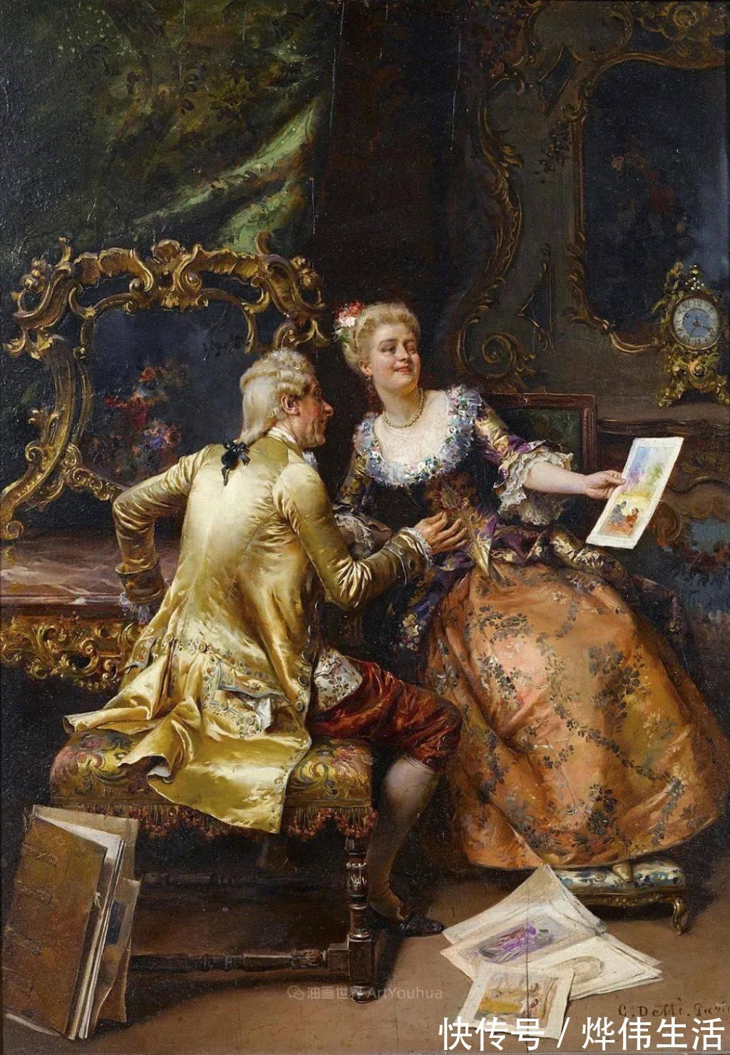 august@华丽的服饰,精美的人物,田园牧歌式的情感