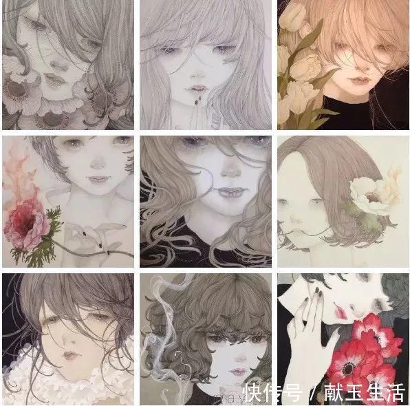 铅笔#她的铅笔插画,画出每个女孩的心声,美到让人陶醉~