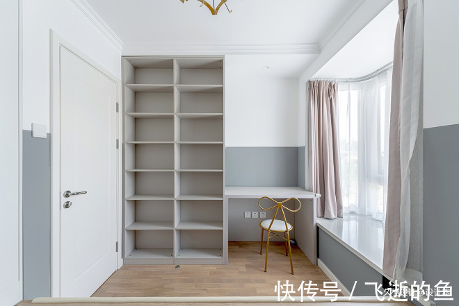 隔断|少见100㎡三居改两居，大胆配色尽显高级