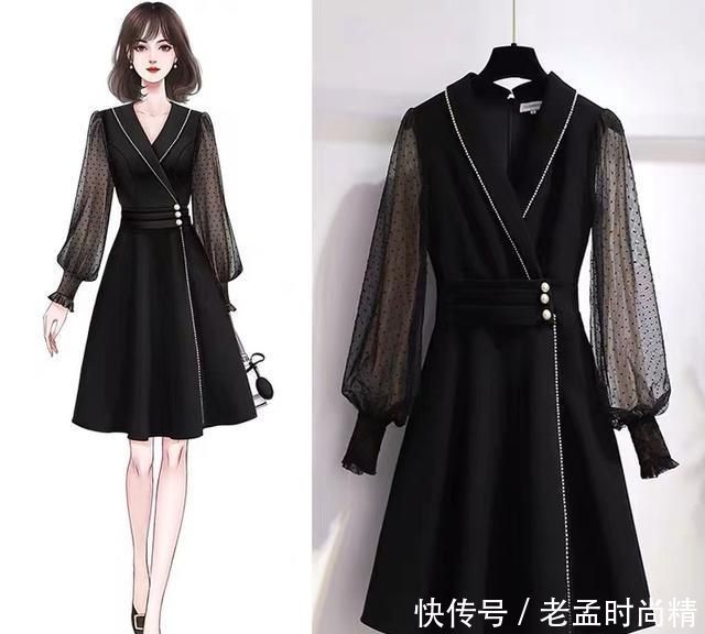 必备|早冬约会必备:浪漫法式裙+高跟裸靴,养眼又显淑女气质,贼轻奢