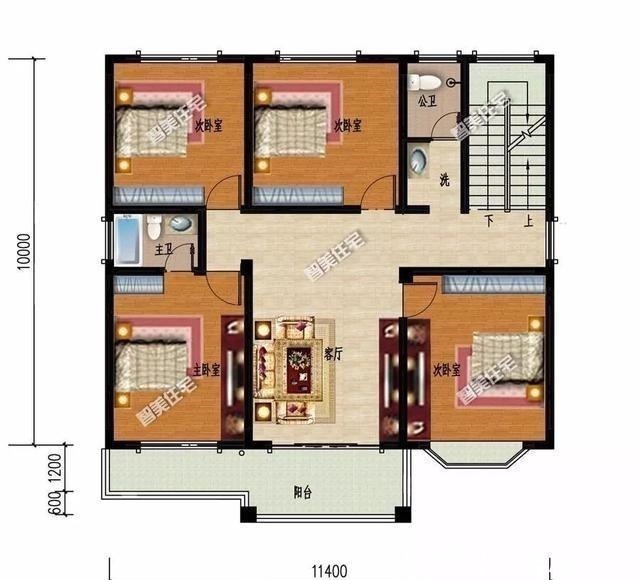 客厅|面宽相同的两栋三层别墅，配上完工后的效果，没有人看完不夸！