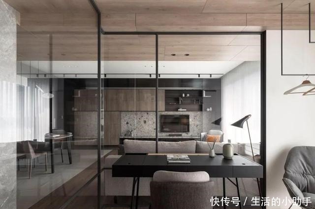 客餐厅|140㎡现代极简,稳重简洁的空间,年轻舒适的体验!