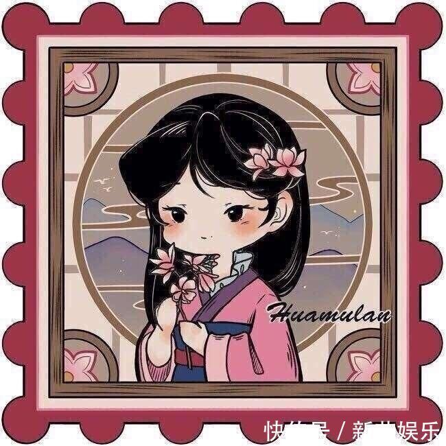 迪士尼公主|画师绘制迪士尼公主小头像,贝儿最喜欢玫瑰花,爱丽儿怎么哭了