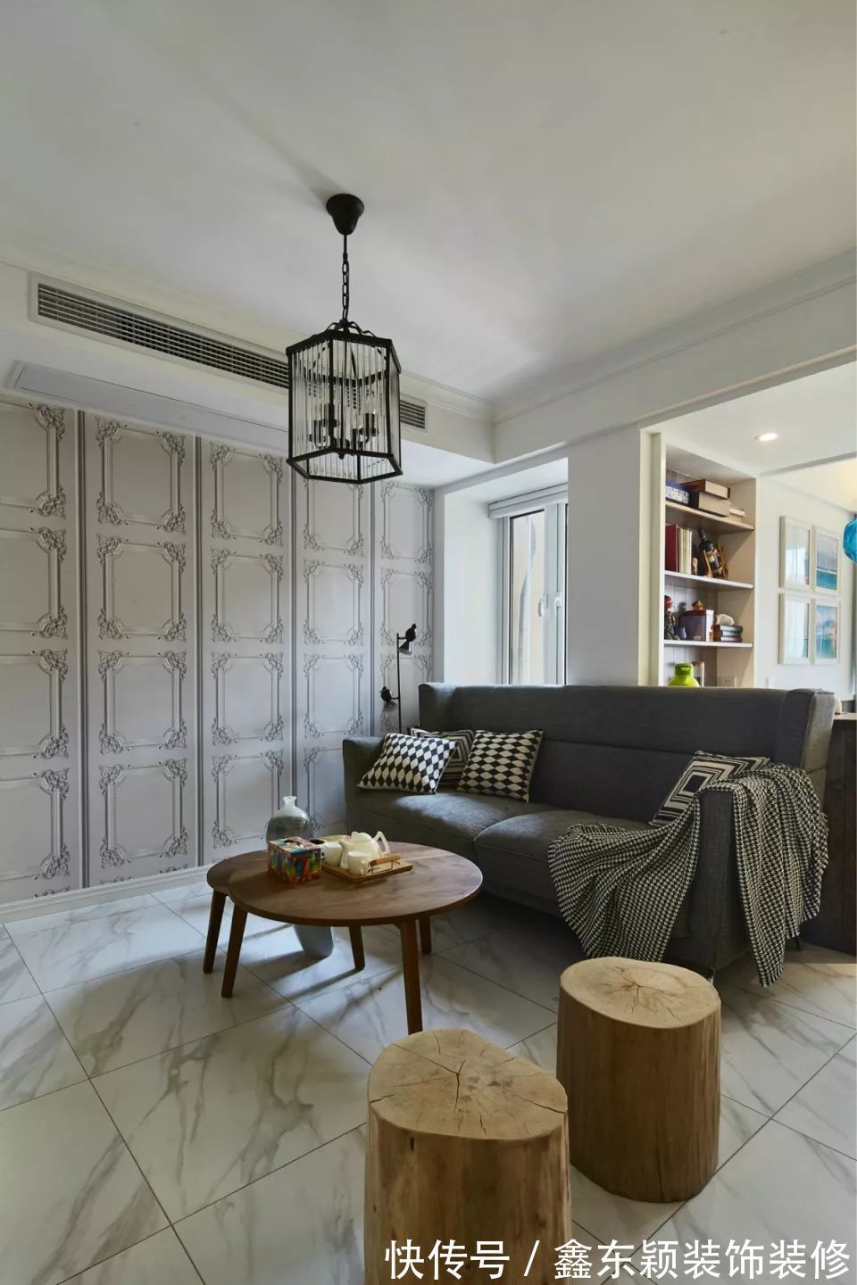 混搭|106平米的三居室，简约混搭风装修，厨房的设计特耐看！