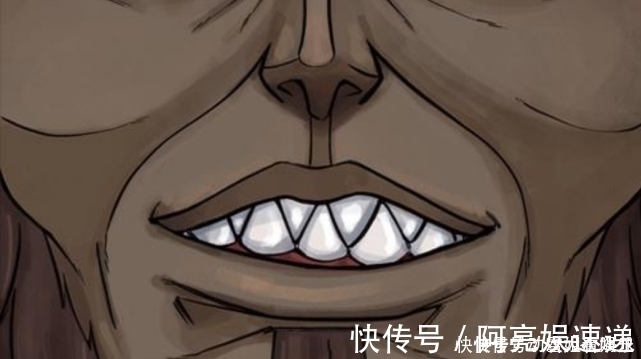 特写|进击的巨人:智慧巨人的嘴部特写,从进击到始祖,艾伦牙齿和脸型变了