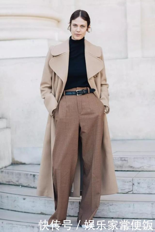 秋冬的惊艳,就交给“大衣+高领毛衣”吧!4种风格,承包你的时尚