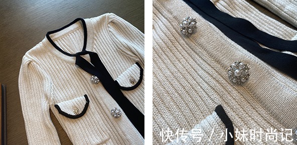 灰白色|清清爽爽的针织裙,灰白色的纱线加上闪光丝的光泽感非常美