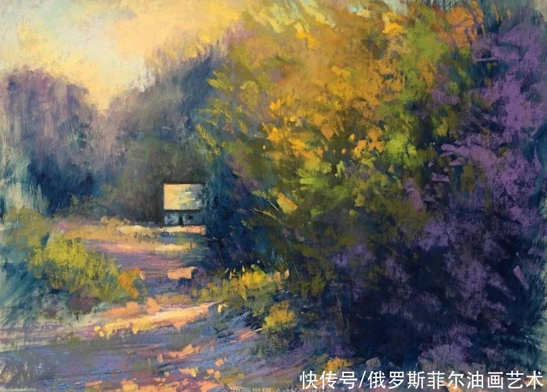 艺术家|美国当代粉彩艺术家贝萨尼·菲尔兹粉彩风景画作品欣赏