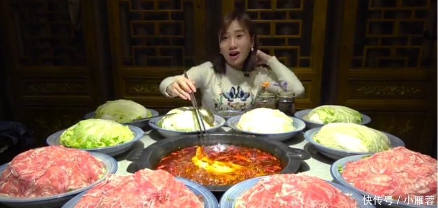 告诫|大胃王密子君点十份雪花肥牛,被告诫不可退,结果一份有半棵白菜