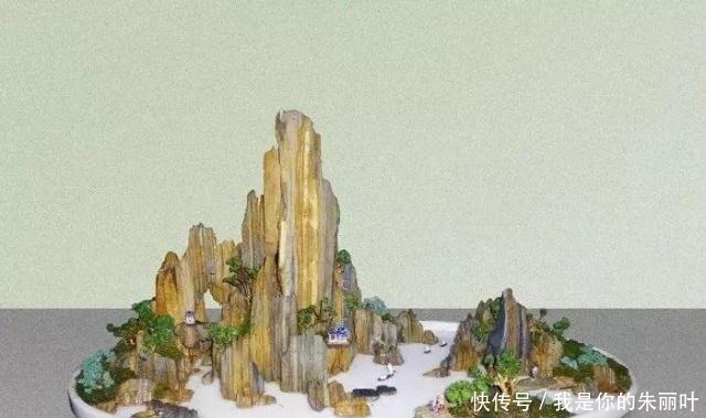 养花|大爷用石头、盘子来养花,布局造景,这就是山水盆景的魅力!