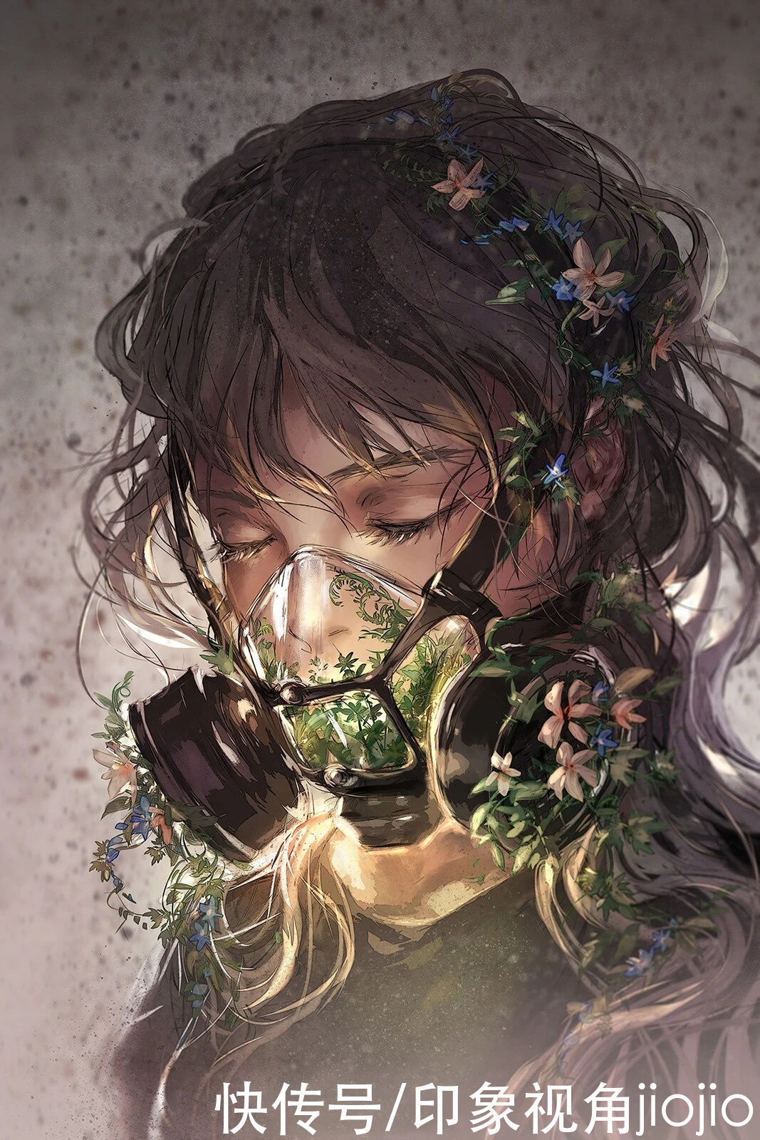 jiojio&有着梦境般画面的人物插画,通透的色彩给作品锦上添花