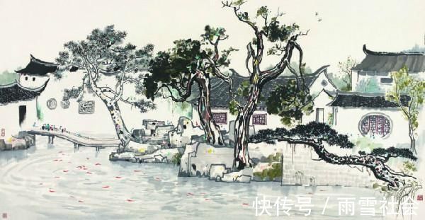 江南园林#“中国画”吴冠中画的太好,中国画在他笔下活了起来